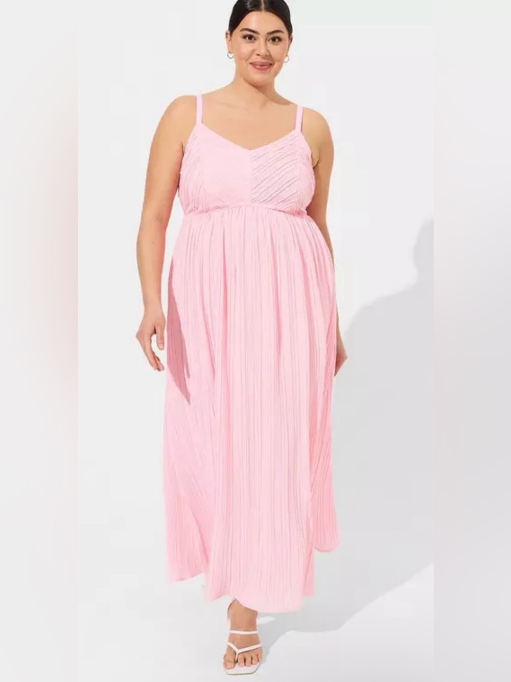 torrid Maxi Plisse Pleated Dress